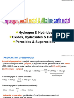 Chapter 4 Hydrogen, Alkali Metal & Alkaline Earth Metal