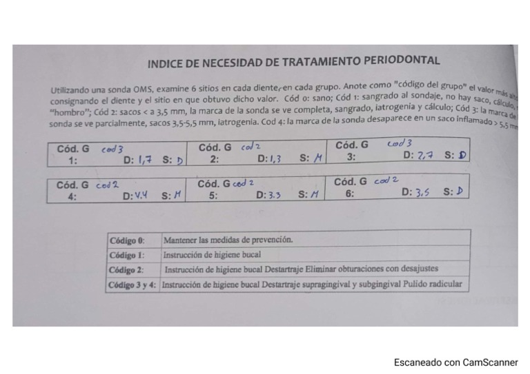 Índice Periodontal | PDF