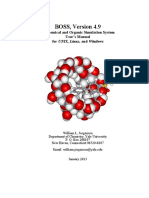 BOSS, Version 4.9: Biochemical and Organic Simulation System User's Manual For UNIX, Linux, and Windows