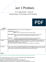 Project 1:protinex: Market Opportunity Analysis Segmenting, Positioning and Branding