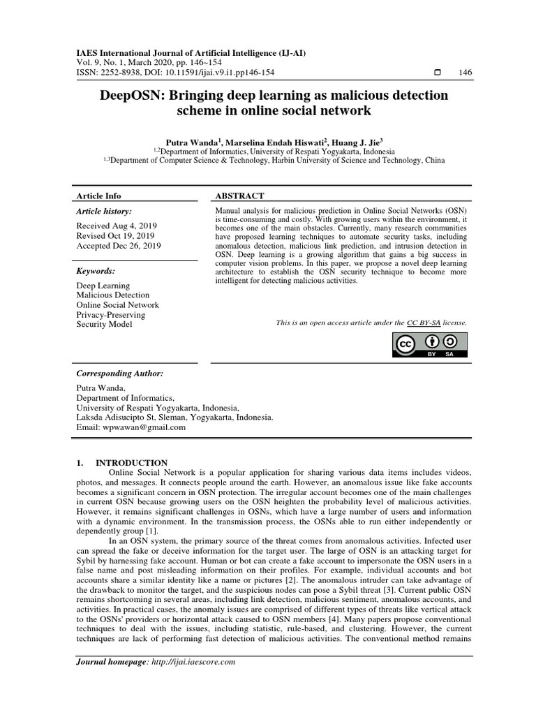 DeepOSN: Bringing Deep Learning As Malicious Detection Scheme in Online ...