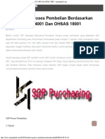 Contoh SOP Proses Pembelian Berdasarkan ISO 9001 ISO 14001 Dan OHSAS 18001 - Se