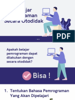 Tips Belajar Pemrograman Secara Otodidak With CV