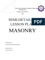 Semi-Detailed Lesson Plan: Masonry