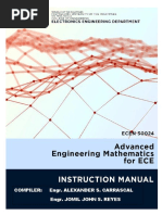 IM ECEN 30024 Advanced Engineering Mathematics For ECE