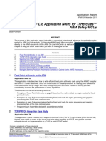 Important ARM LTD Application Notes For TI Hercules ARM Safety MCUs