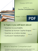 T6 Teacher Competencies