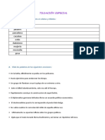 Tildación Especial, VERBO, OREACION