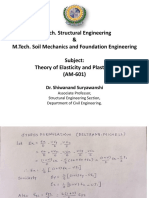 Problems on stress and displacement formulation