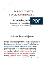 1 Halim TEMA PENELITIAN TUGAS AKHIR MHS