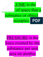 VOLUME Is The Amount of Space That A Substance or Object Occupies
