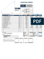 Purchase Order: Project Name: P.O. Number: Code Category