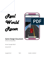 Real World Racer: Game Design Document