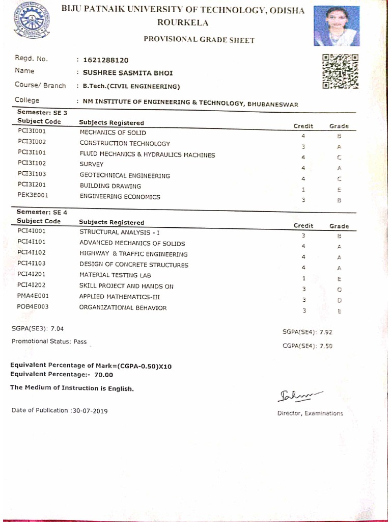 B.tech Certificate | PDF