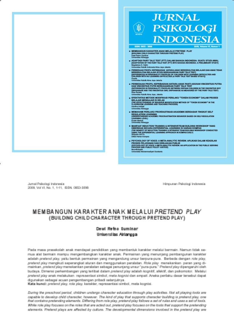 Jurnal Psikologi Indonesia Vol 6 No 1 20 | PDF | Neuropsychological ...