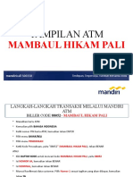 Tampilan ATM MVA Mambaul Hikam Pali