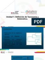 Unidad 1 - Definición de Taxonomía y Sistemática