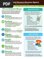 7R's To Rethink Waste: Ulster County Resource Recovery Agency