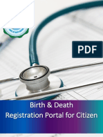 Birth Death Registration Portal User Manual For Citizen - v1.0