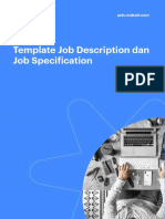 Template Job Description Dan Job Specification