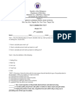 Tle 8 Summative Test Week 7-8 2 Quarter: Name: - Date: - Score