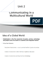 Unit 2 Communicating in A Multicultural World