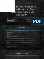 Análisis Del Proyecto Hidroeléctrico San Francisco-Túnel de Aducción