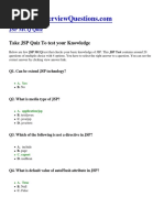 JSP MCQ Quiz