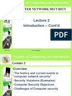 Introduction - Cont'd: Computer Network Security