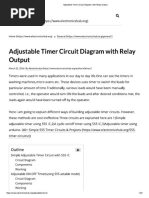 Adjustable Timer Circuit Diagram With Relay Output