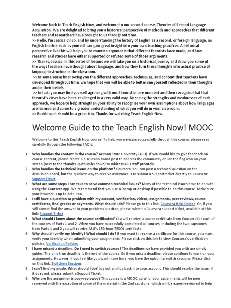 2 Theories of Second Language Acquisition | PDF | Reading Comprehension ...