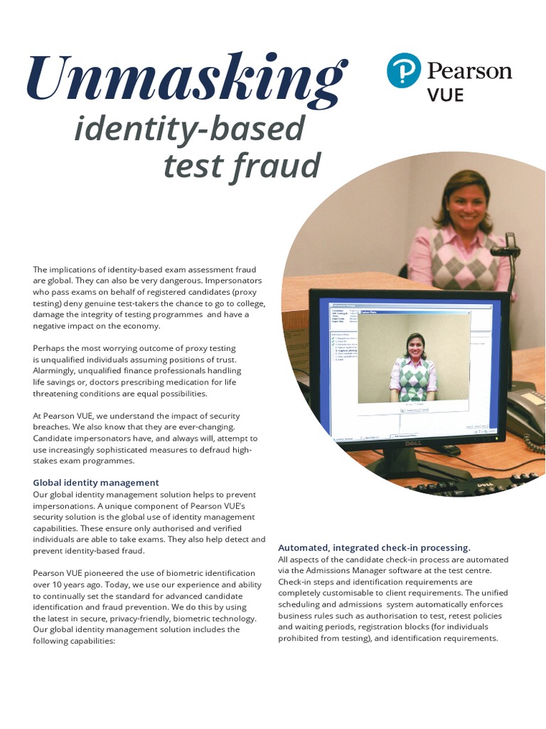 Identity-Based Test Fraud: Unmasking | PDF | Identity Document | Biometrics