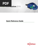 MSC Nastran 2019 Quick Reference Guide