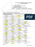 Thời gian làm bài: 180 phút (không kể thời gian phát đề) Ngày thi: 19/9/2019. Đề thi có trang. Học sinh làm bài trên đề thi