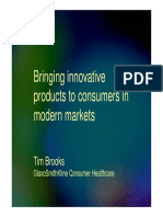 Bringing Innovative Products To Consumers in Modern Markets Modern Markets