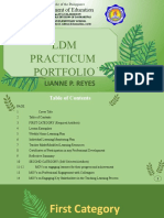 LDM Practicum Portfolio: Department of Education