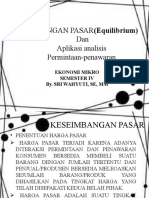 KESEIMBANGAN HARGA DAN KUANTITAS