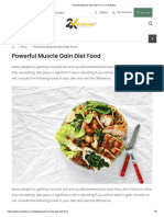 Powerful Muscle Gain Diet Food - 2x Nutrition