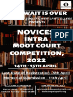 Moot Problem 1st Yr Novices' Intra Moot 2022