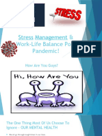 Stress Management & Work-Life Balance Post Pandemic!