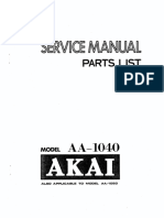 Akai AA 1050 Service Manual