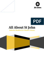 All About ST John Induction Handbook For Members (Kenya)