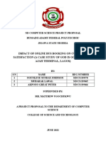 Impact of Online Bus Booking On Customer Satisfaction (A Case Study of God Is Good Motors, Ajah Terminal, Lagos)