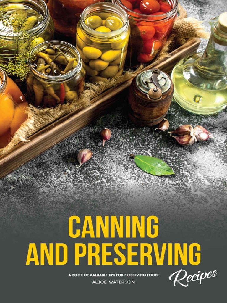 Canning and Preserving Recipes PDF Fruit Preserves Pickling