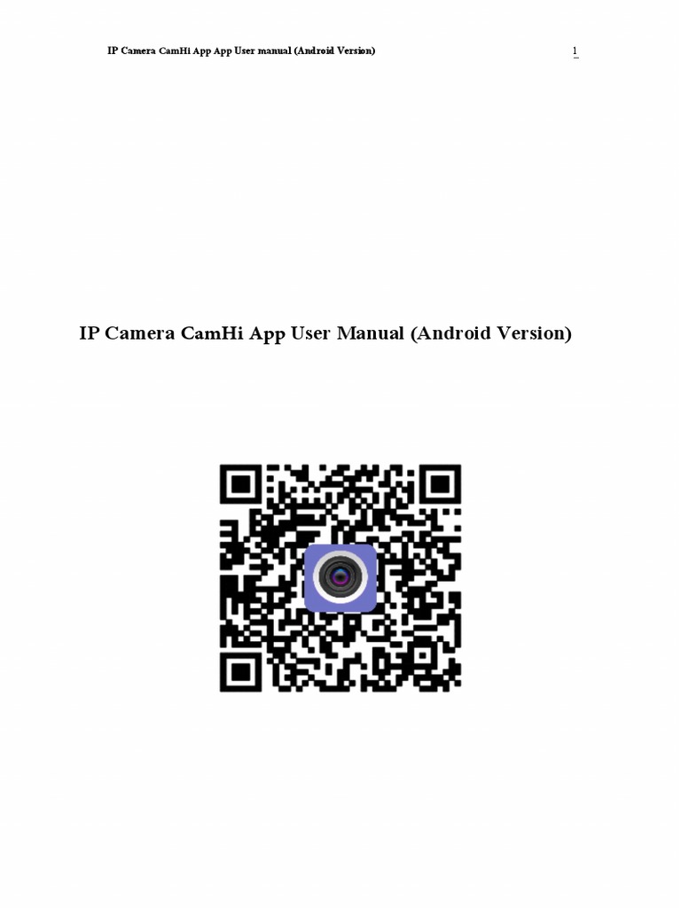 CamHi App User Manual Android Version EN PDF Android (Operating
