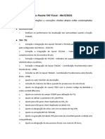 Release Notes TAF Fiscal Expedição Abril 2022
