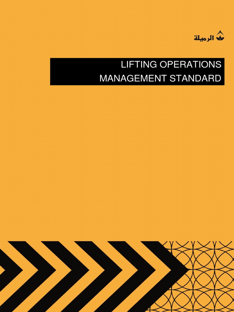 Lifting Operations Management Standard PDF Risk Occupational
