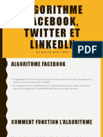 Algorithme Facebook Twitter Et Linkedln