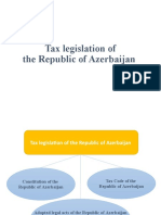 Tax Legislation of Republic of Azerbaijan