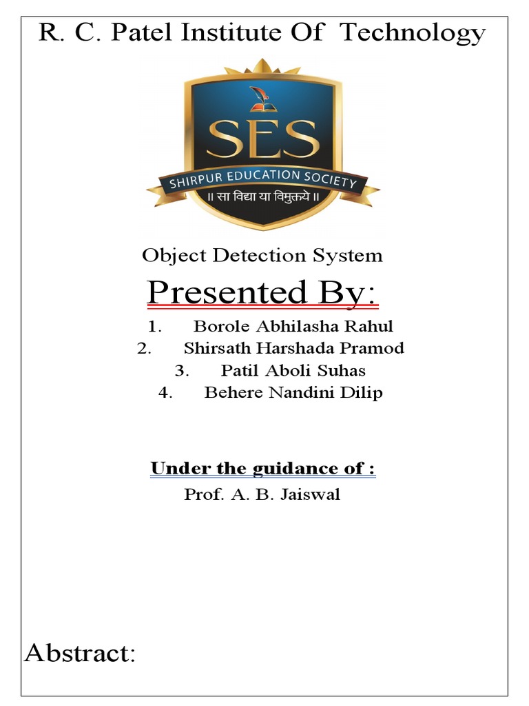 Object Detection System | PDF | Visual Impairment | Arduino